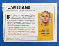 2020 Sports Illustrated Kids LYNN WILLIAMS #931 NC Courage USWNT
