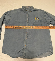 Vintage Green Bay Packers NFL True Fan Sportswear Denim Long Sleeve XL