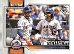 2026 Topps #52 It Takes Two (Francisco Lindor / Juan Soto)