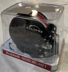 Justin Fields Autographed Mini-Helmet OSU Eclipse Alternate Beckett COA