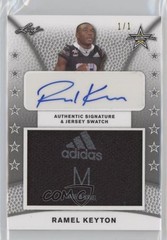 2019 Leaf Metal US Army All-American Bowl 1/1 Ramel Keyton Patch Auto a8r