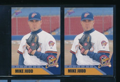 lot (2) 2002 Multi-ad #11 Mike Judd Calgary Cannons Player Lot (HW68) SWSW7
