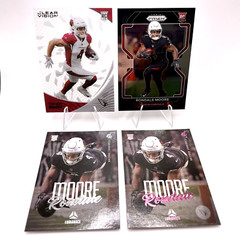 2021 Panini Chronicles Rondale Moore Prizm Black Clear Vision And More RC Rookie