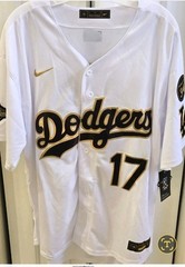 Shohei Ohtani Jersey #17 White Black And Gold– New With Tags SEWN L, XL