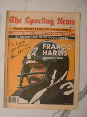 Franco Harris Autographed Sporting News 1980 – SEE NOTES