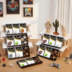24 Pcs Acrylic Card Display Risers for Trading Cards & Board Games
