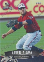 2016 Lehigh Valley IronPigs Carlos Alonso RC Rookie Phillies