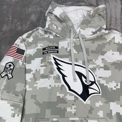 ARIZONA CARDINALS Nike 2024 Salute to Service Hoodie Mens Medium Arctic Camo NFL