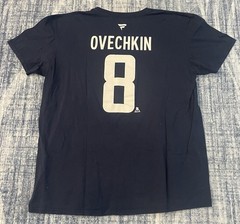 Fanatics Washington Capitals NHL #8 Ovechkin T-Shirt Size XL Navy Blue
