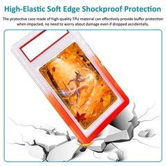 3-30 Pack Gradient For PSA Graded Card TPU Slab Bumper Guard Protector Stackable