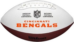 Cincinnati Bengals Full Size Official Autograph Signature Series White Football