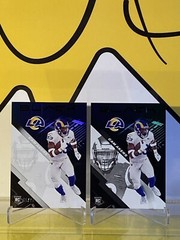 Cam Akers 2020 Panini Black (2) One Base And One 40/75 Super Clean Mint Gem