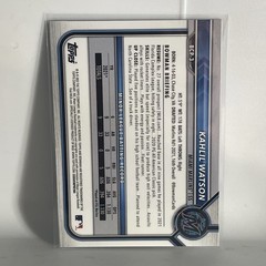 KAHLIL WATSON – 2022 Bowman Sapphire Edition – Chrome 1st Prospects #BCP-3