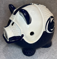 Penn State Football Piggy Bank Officially Licensed Collegiate Product Resin RARE
