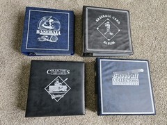 (4) Baseball Sports Card Album Binders + 200 Ultra Pro 9-Pocket Sheets