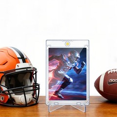 25Pcs Acrylic Magnetic Trading Sports Card Holders 35PT Ultra-Thin UV Protection