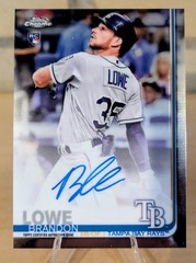 2019 Topps Chrome – Rookie Autographs Brandon Lowe #RA-BL (AU, RC) – Rays