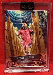 Wild Card Comix Lionel Messi Silver Age Color Match True 1/1 Case Hit