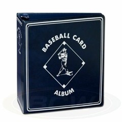 Case of 12 BCW Blue Baseball Card Collection 3″ D-Ring Albums binders books