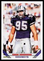 Chad Hennings, 1993 Topps, #391, Dallas Cowboys,