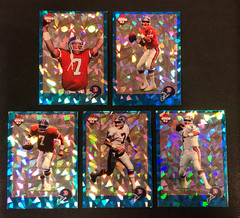 John Elway 1993 Collectors Edge RARE! Blue Hologram Prizm Football Set #E1-E5