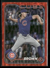 2024 Topps Update #US183 Ben Brown Orange Foil /299 RC – Chicago Cubs