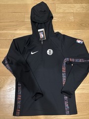 🚀 NWT Men’s Nike Brooklyn Nets 2025/26 City Edition On-Court 1/4 Zip Jacket (M)