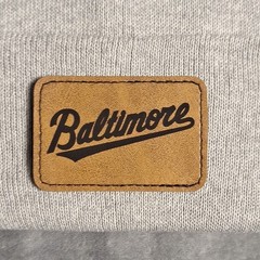 Orioles Leather Rectangle Patch MLB (Patch Only)