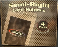 BCW Semi-Rigid Card Holders #1 4 Pack 200 TOTAL PSA BGS SGC Card Saver