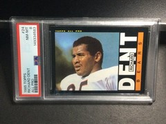 1985 Topps #24 Richard Dent Rookie Football Card PSA 8 Near Mint-Mint