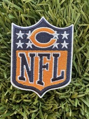 Chicago Bears NFL Logo Patch 2” X 3” Iron On Embroidered