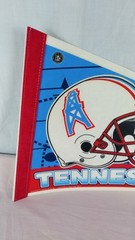 Houston Oilers/Tenn Titans NFL Football 1997 Pennant Banner Flag Vintage 30×11.5