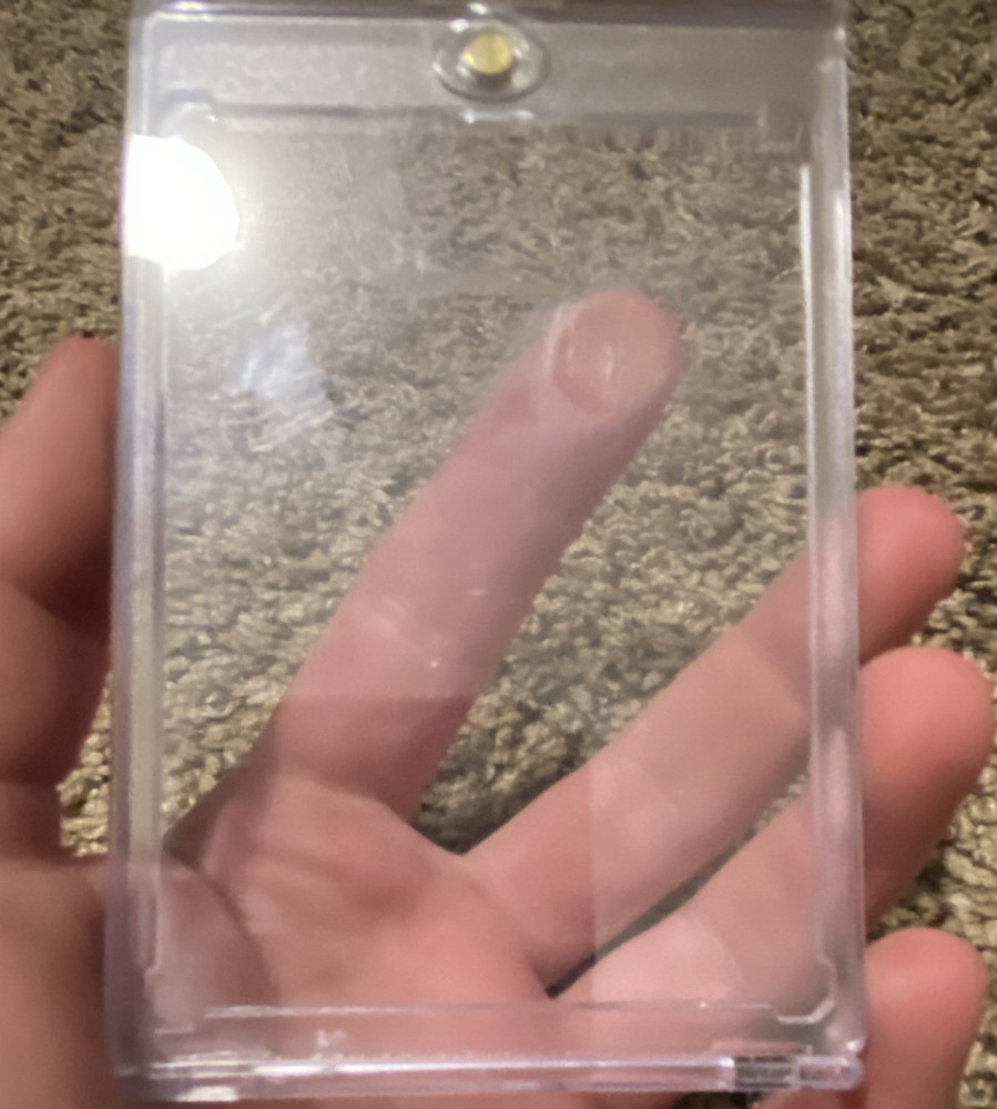 Clear Plastic Oversized Screwdown Card Holder for Extra Thick Cards, 1 Count
