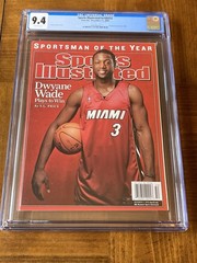 Dwayne Wade Sports Illustrated CGC 9.4 White Pages Newsstand (Miami Heat)- SMOY