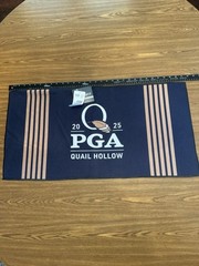 2025 Pga Championship Golf Towel Quail Hollow Ultimate Microfiber Blue 16×32 New