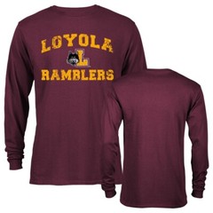Loyola Chicago Ramblers Loyola University Retro Distressed Long Sleeve T-Shirt