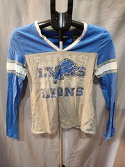 NFL Women’s Small/Youth Detroit Lions 100% Cotton Long-Sleeve Shirt