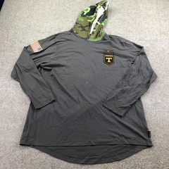 Tennessee Volunteers Shirt Mens 2XL Gray Camouflage Nike Hooded Pullover NCAA