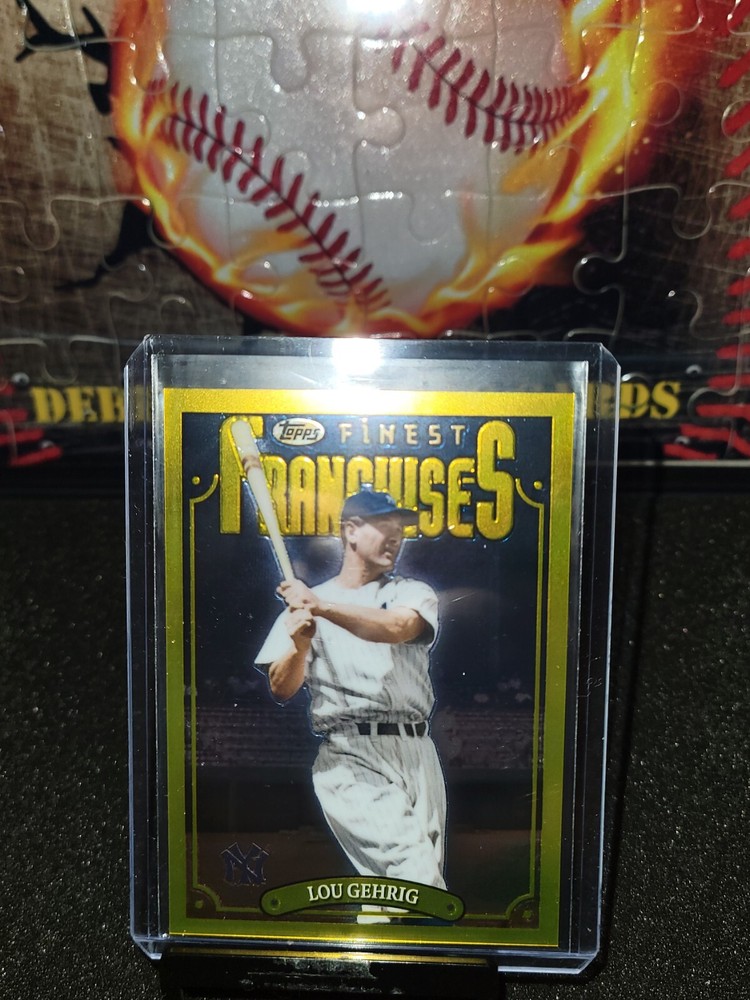 LOU GEHRIG 2023 Topps Finest Flashbacks Franchises #194 RARE GOLD SP
