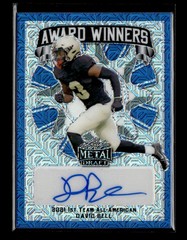 2022 Leaf Metal Draft #AW-DB1 David Bell Award Winners Autographs Mojo Blue #/15