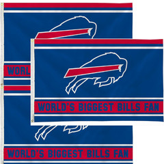 3 Pack Buffalo Bills 3×5 Flag Banner NFL Single Sided Indoor Outdoor w/ Grommets