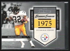 Franco Harris 2002 Playoff Prestige Banner Season /1975 #BS-13 Pittsburgh