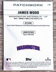 2026 Bowman James Wood Patchwork SSP Washington Nationals