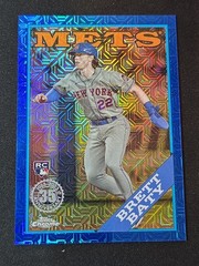 Brett Baty 2023 Topps Silver Pack Blue Chrome Mojo Refractor /150 Rookie RC
