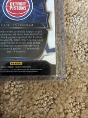 2022-23 Panini Select – Concourse Cade Cunningham #18 White Disco Prizm /75
