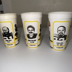 STOP-N-GO PLASTIC CUP JACK LAMBERT ++ STEELERS 1985 SERIES 3 Cup Collection Rare