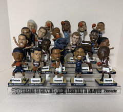 Memphis Grizzlies “20 Seasons” 20 Bobblehead Set w/ Display Stand