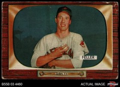 1955 Bowman #134 Bob Feller Indians HOF 1.5 – FAIR