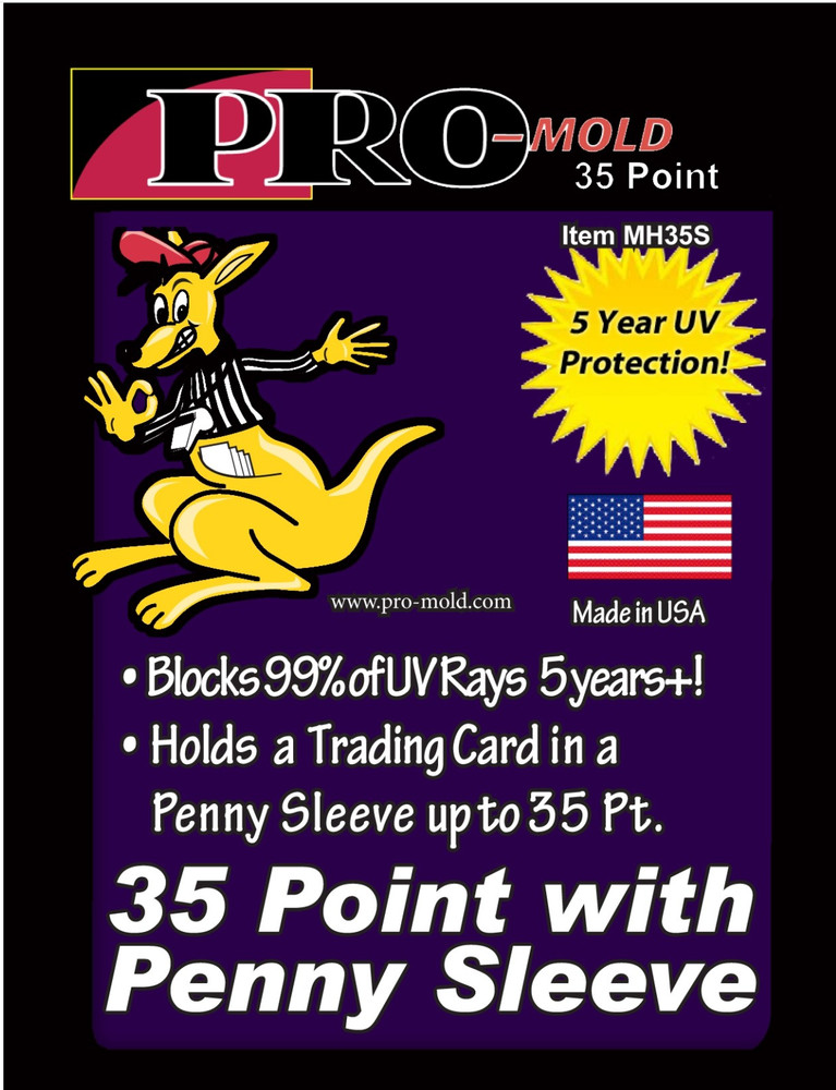 25 Pro-Mold 35PT Mag Holders w Penny Sleeves to Prevent Scratching MH35S
