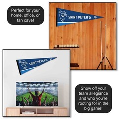 Saint Peters Peacocks 12 in X 30 in Wordmark College Pennant
